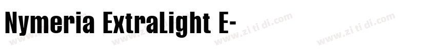 Nymeria ExtraLight E字体转换